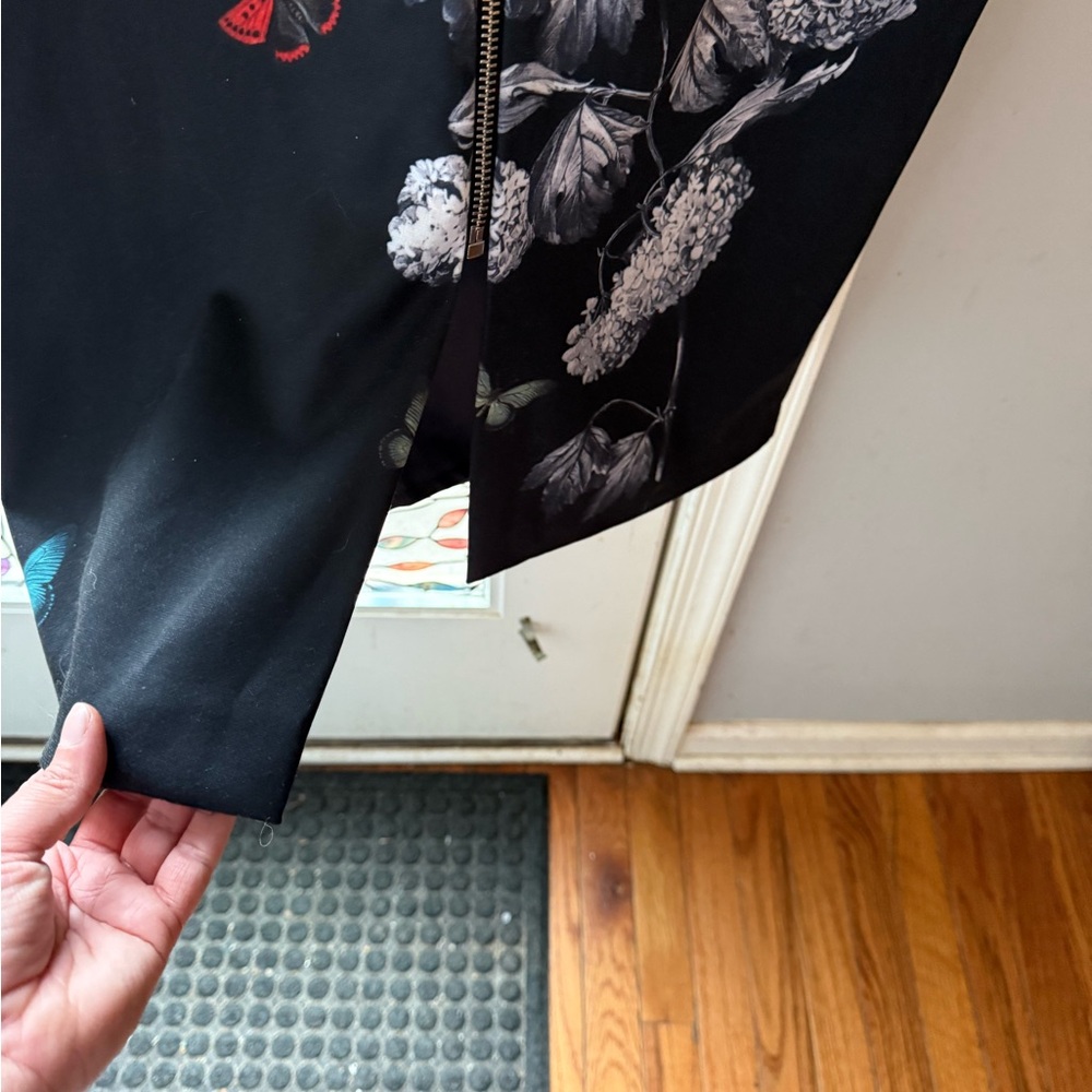 Ted Baker Black Dress with Floral and Butterfly Design - Picture 12 of 14